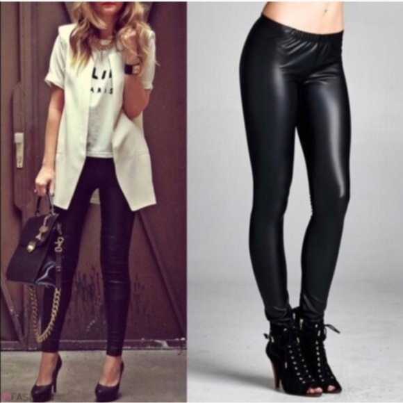 NWT Aluna Levi pleather leggings - Picture 4 of 6